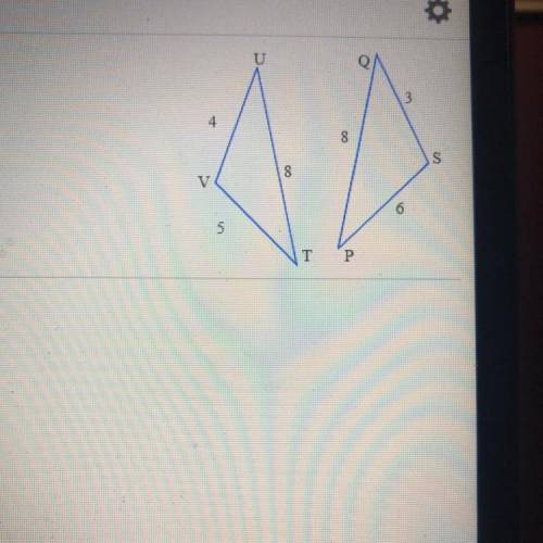 Determine whether the pair of triangles is congruent.

Choose the correct answer below.
Congruent