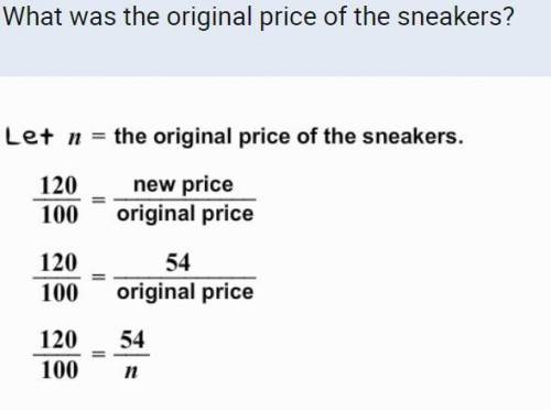 What was the original price of the sneakers?
