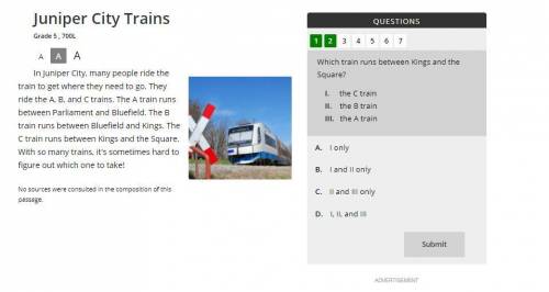 Please help me on this question i will make as brainliest! : Which train runs between Kings and the