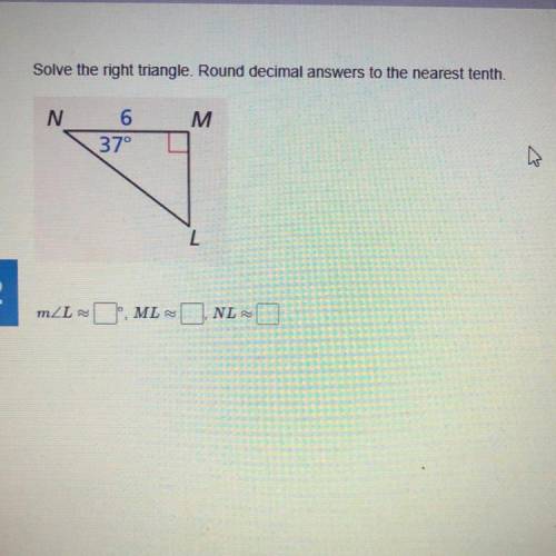 Help me please this is a test.Solve right triangle