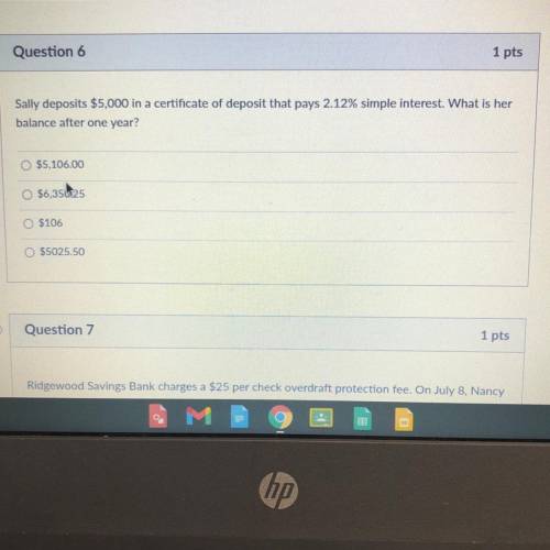Question 6! Need help