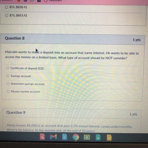 Question 8! Need help please