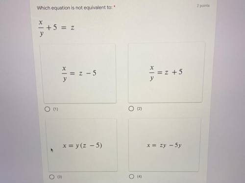Which equation is equivalent