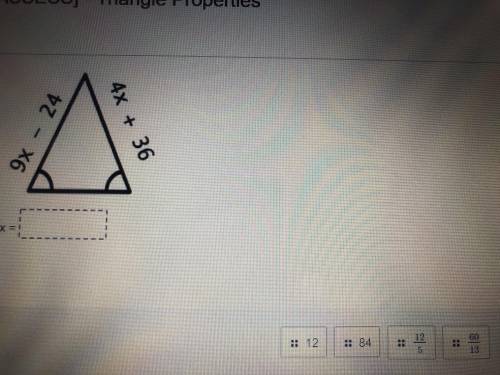 Triangle properties please answer ASAP thanks