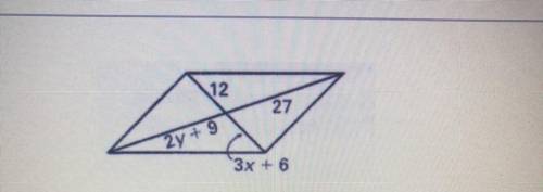 Help! Please help me find x and y! It is for a test and I am really confused!