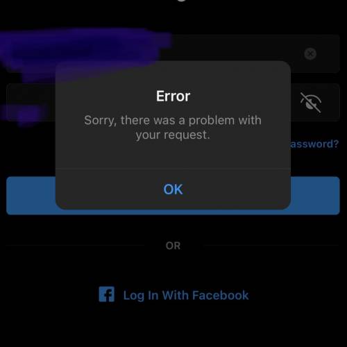 How can I log Into the instagram app if this pop up appears?