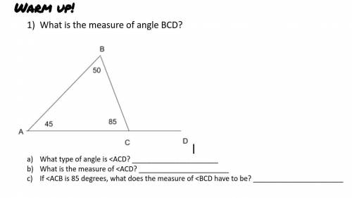 What is the measure of angle BCD?