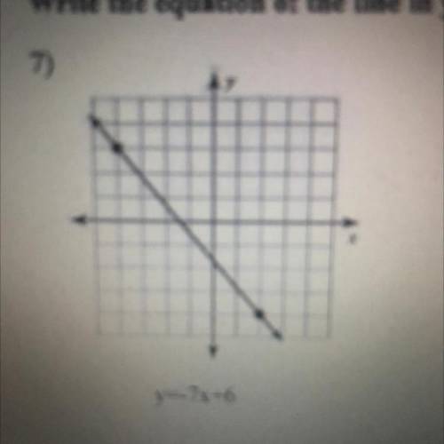 Write the equation in y=Mx+b