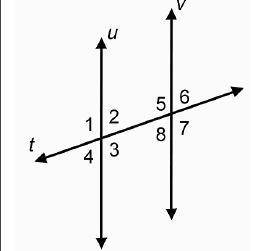 NEEDED ANSWERED ASAP! Which is enough information to prove that u parallel to v?

Angle 2 is congr