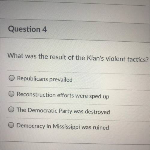 What was the result of the klans violent tactics?