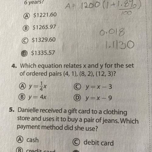 Can someone help? For 4