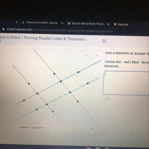 Are these line parallel or not parallel explain why