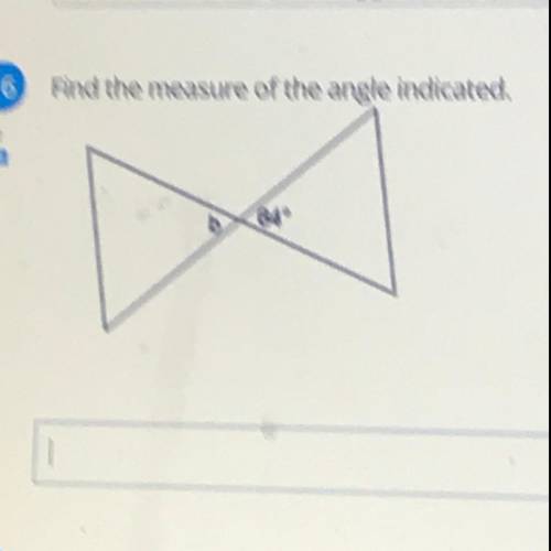 Find the measure of the angle indicated?