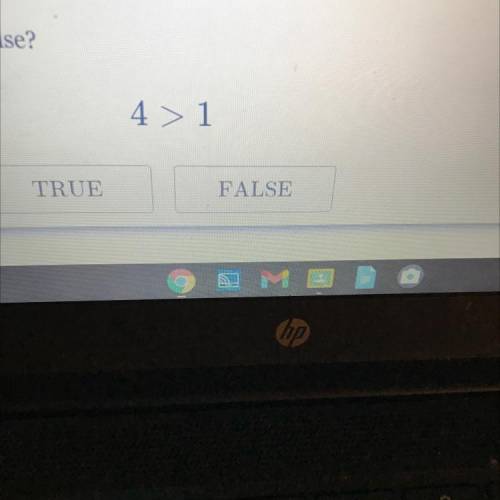 4>1 is the statement true or false