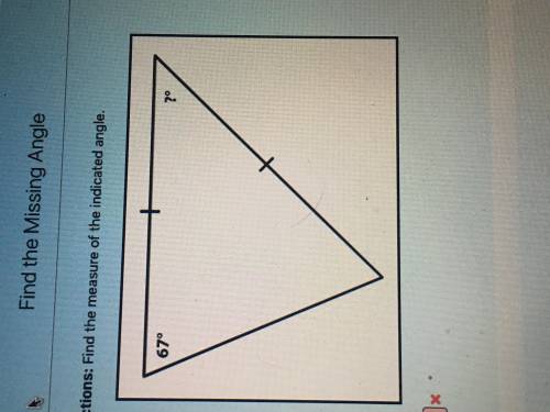 What is the missing angle and how do i set up and solve???