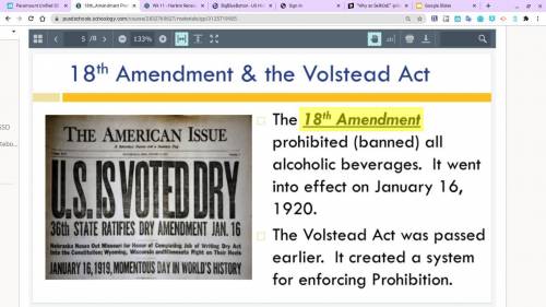 18th Amendment ( help me if right i will give brainleist)