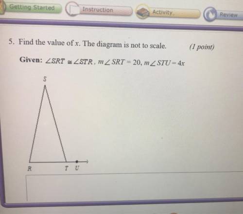 HELP PLEASE ! find the value of X the diagram is not to scale.