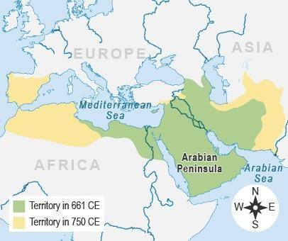 Which group spread Islam into the territory shown on the map?

the Abbasidsthe Ottomansthe Safavid