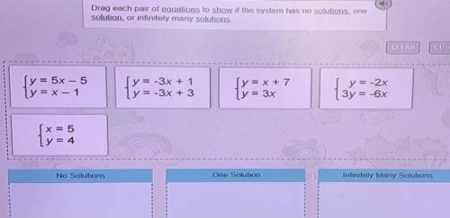 Solving a System of Linear Equations Algebraically - Item 4735

Drag each pair of equations to sho