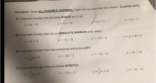 I only need help with 5 and 6 Please help me! I’ll give a lot of points! And I need an explanation!