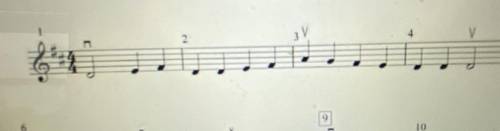 Name the notes in the photo