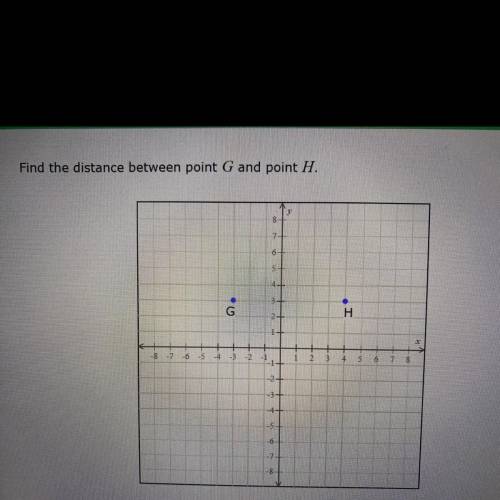 Find the distance between point G and point H.