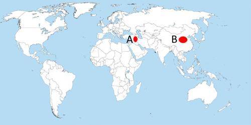Which of the following river valley civilizations are located on the following map?

Select one:
a