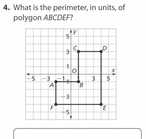 What is the perimeter, in units, of the polygon ABCDEF? PLEASSE HELPP