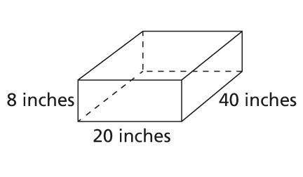 The dimensions of the box below are reduced by half. What is the constant of proportionality betwee