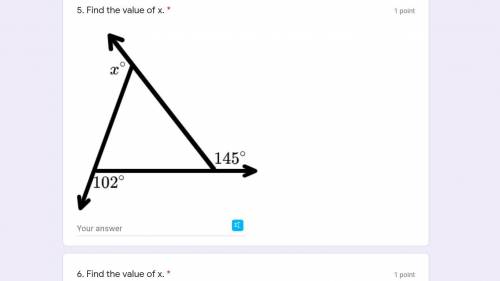Find the value of x need help asap