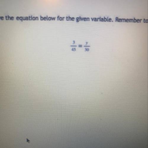 Solve the equation below for the given variable. Easy 10 for anyone who wants to quickly answer