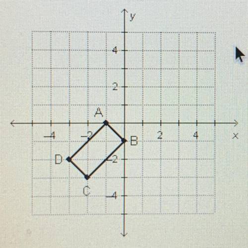 Which shows the image of quadrilateral ABCD after the transformation R0,90°?