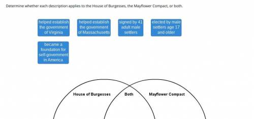 25points! and brainliest! Determine whether each description applies to the House of Burgesses, the