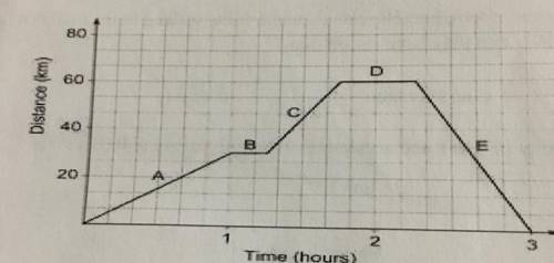 Describe the motion from a to e.

*Graph is in picture*
Please help only if you know how to do thi