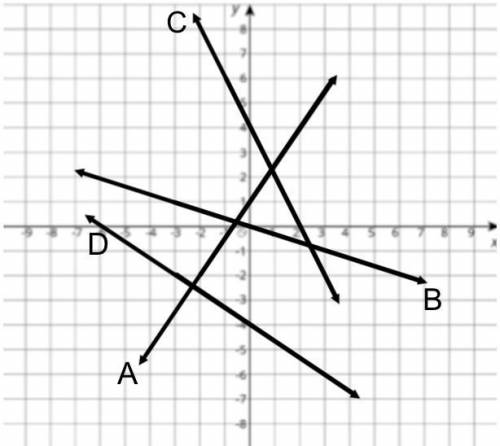 What is the equation of line B?
