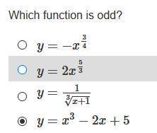 Which is odd? For hw and sturggling on it