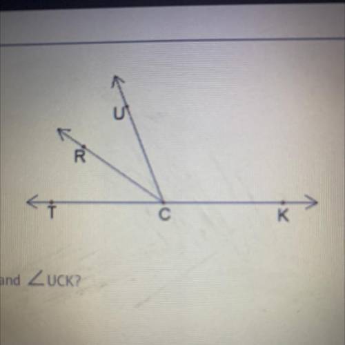 Which choice shown describes
A)
vertical angles
B)
congruent angles
C)
complementary angles
D)
supp