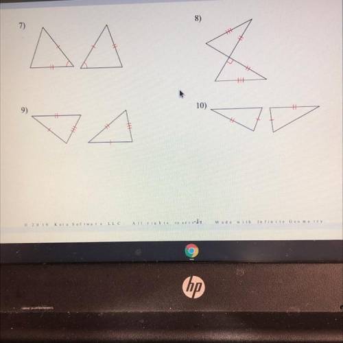 Determine if the two triangles are congruent. If they are, state how you know. 14 points!