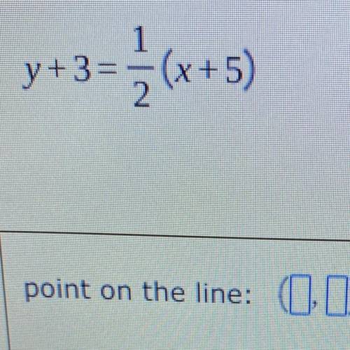 Help me find the point in the line please