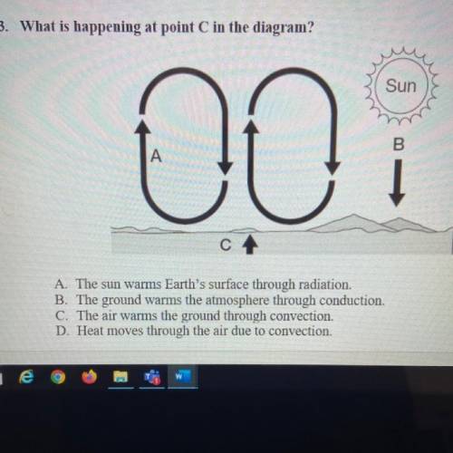 3. What is happening at point C in the diagram?
I