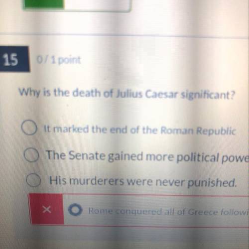 Why is the death of Julius Caesar significant?