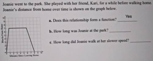 FIRST ONE AND CORRECT WILL GET Joanie went to the park. She played with her friend Kari for