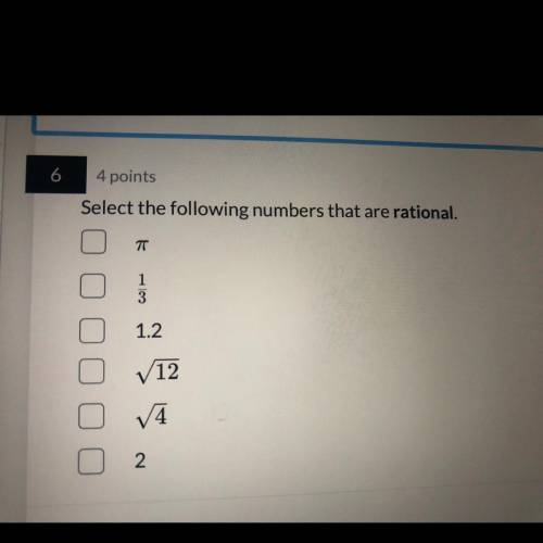 Select the following numbers that are rational.