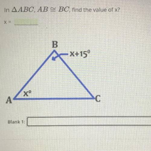 I need to find out the value of x in this triangle because I don’t understand the formula