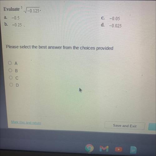 HELP ME PLEASE! evaluate 3 sqrt (-0.125)
