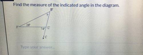 Will Give Brainliest ! Find The Measure Of The Indicated Angle In The Diagram