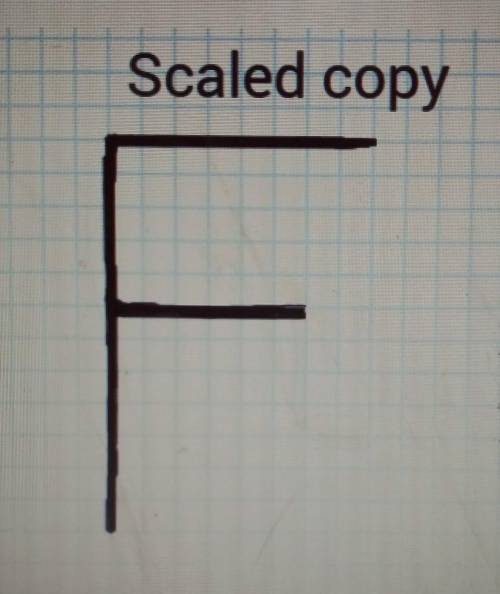 Draw the original figure if a scale factor of 3/2 was applied to the original figure to create this