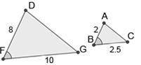 Which of the following pairs of triangles can be proven similar through SAS similarity?

A. (First