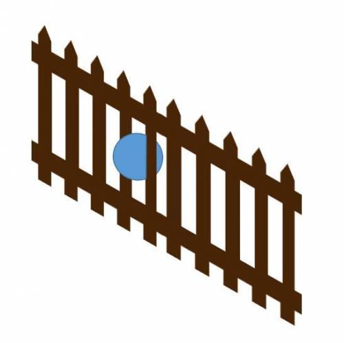 In the image below, if the frisbee represents light, what does the fence represent?
