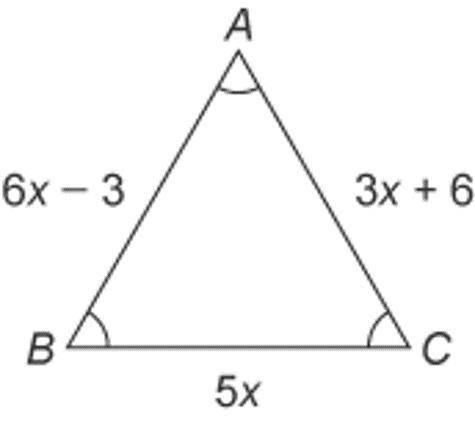 What is the value of x?
A:5
B: 3
C: 4
D: 2